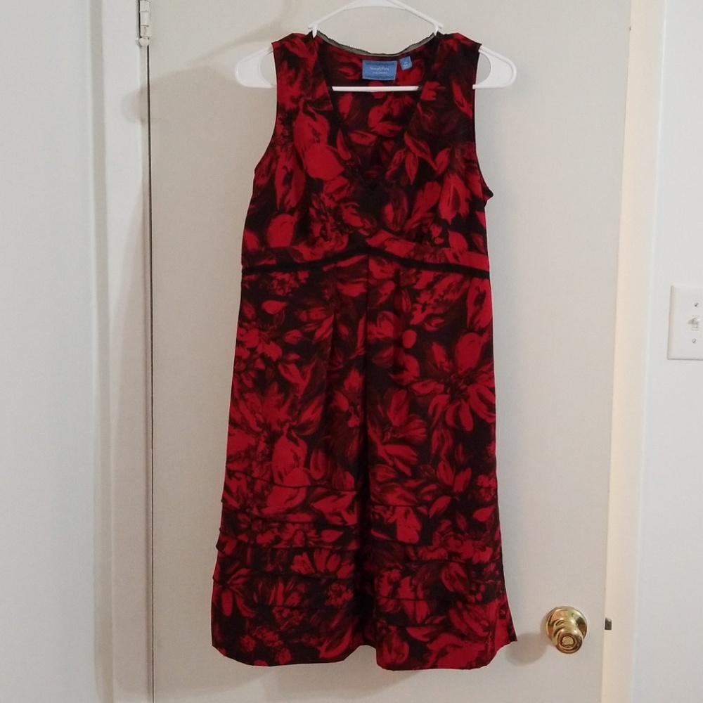 Red and black simply Vera Wang dress - Picture 3 of 5